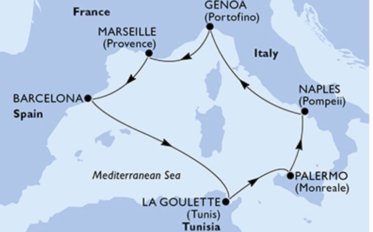Crociera nel Mediterraneo - Msc Grandiosa 23 - Last Minute