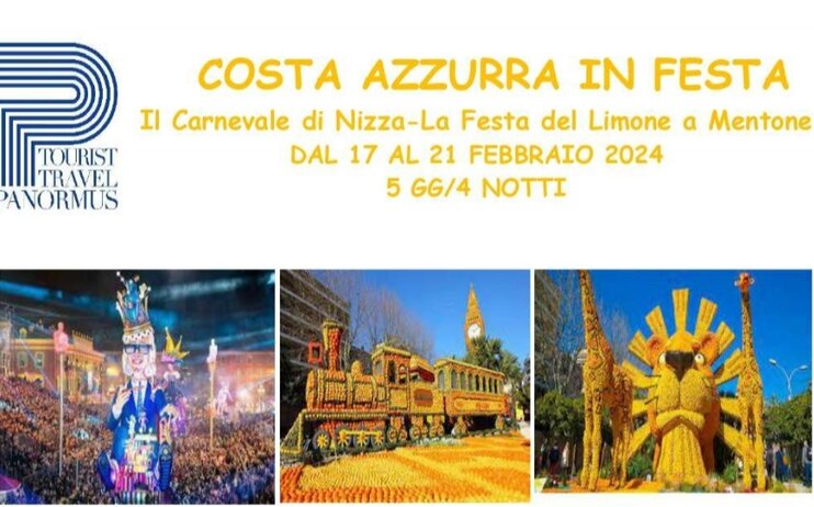 Costa azzurra in festa - Il Carnevale a Nizza e Mentone - Dal 17 al 21 Febbraio 2024